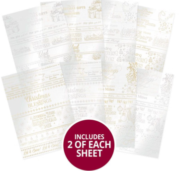 Luxury Festive Foiled Acetate Card Wraps